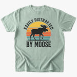distracted by moose T-shirt - Low Summit