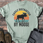 distracted by moose T-shirt - Low Summit