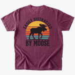 distracted by moose T-shirt - Low Summit