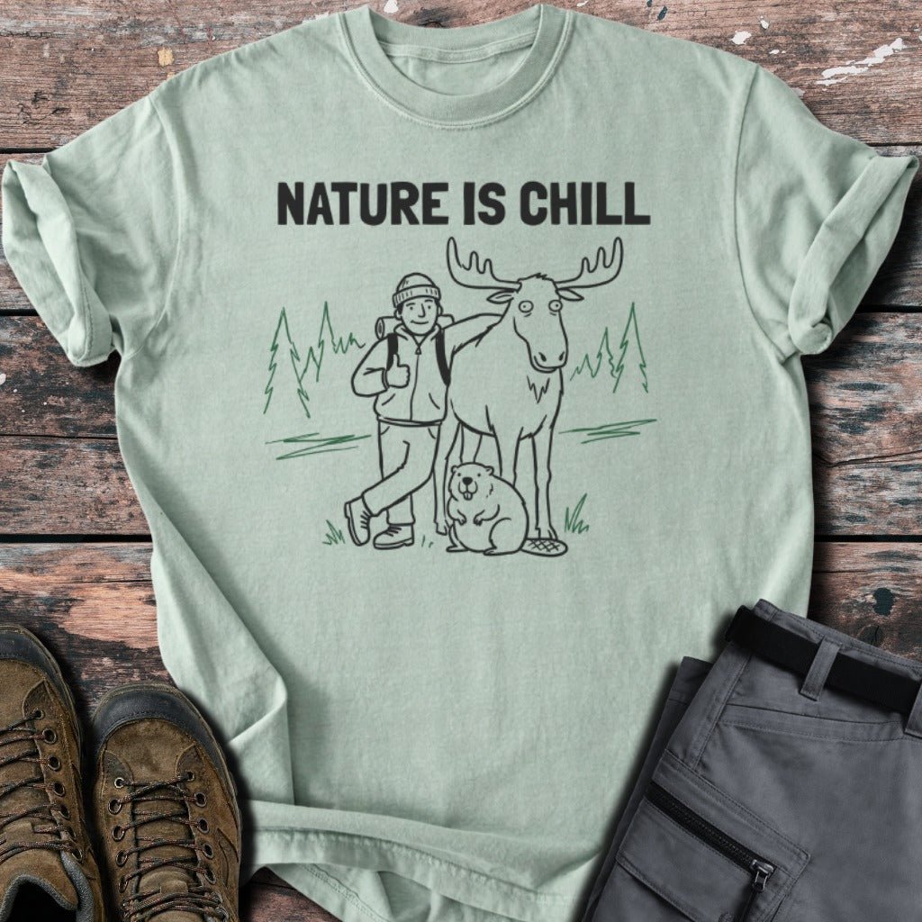 nature is chill T-shirt - Low Summit