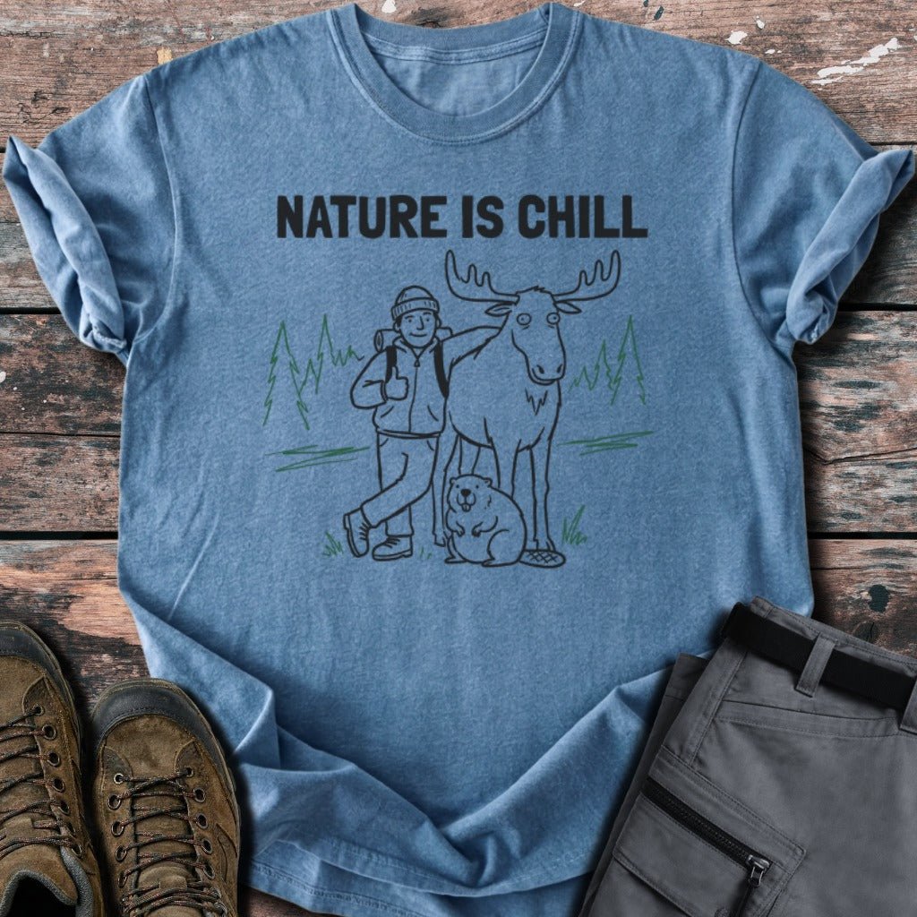 nature is chill T-shirt - Low Summit