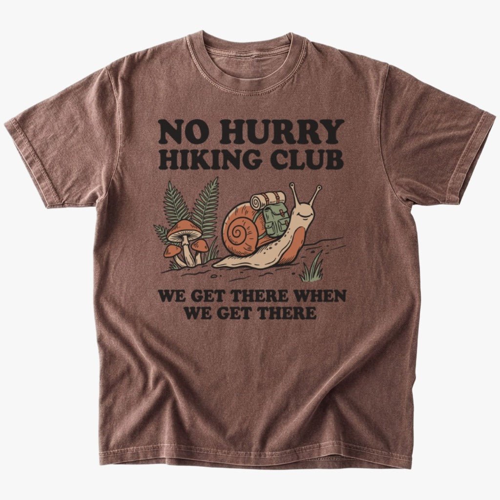 No hurry hiking club T-shirt - Low Summit