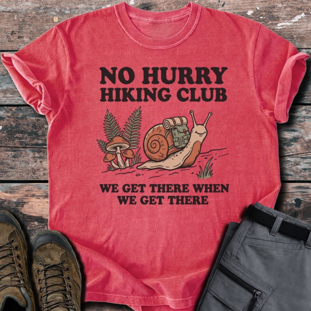 No hurry hiking club T-shirt - Low Summit
