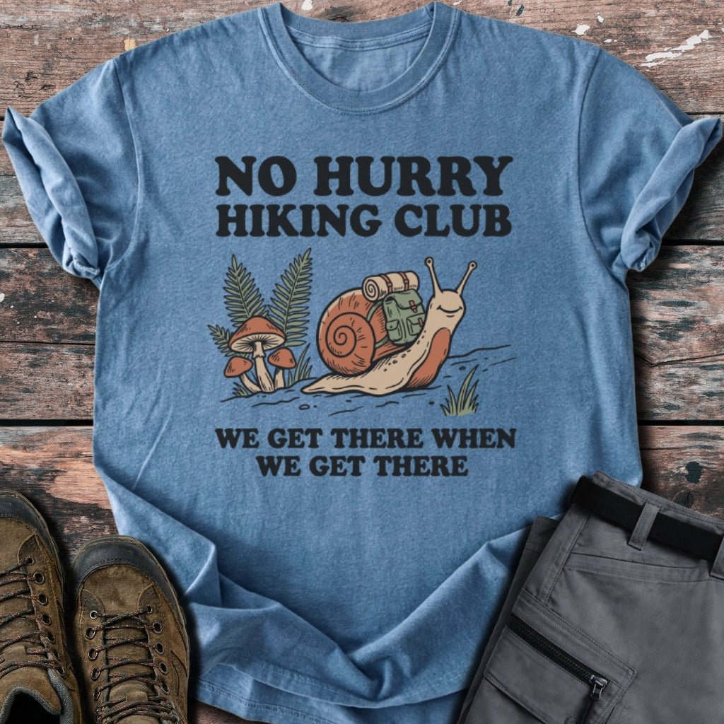 No hurry hiking club T-shirt - Low Summit