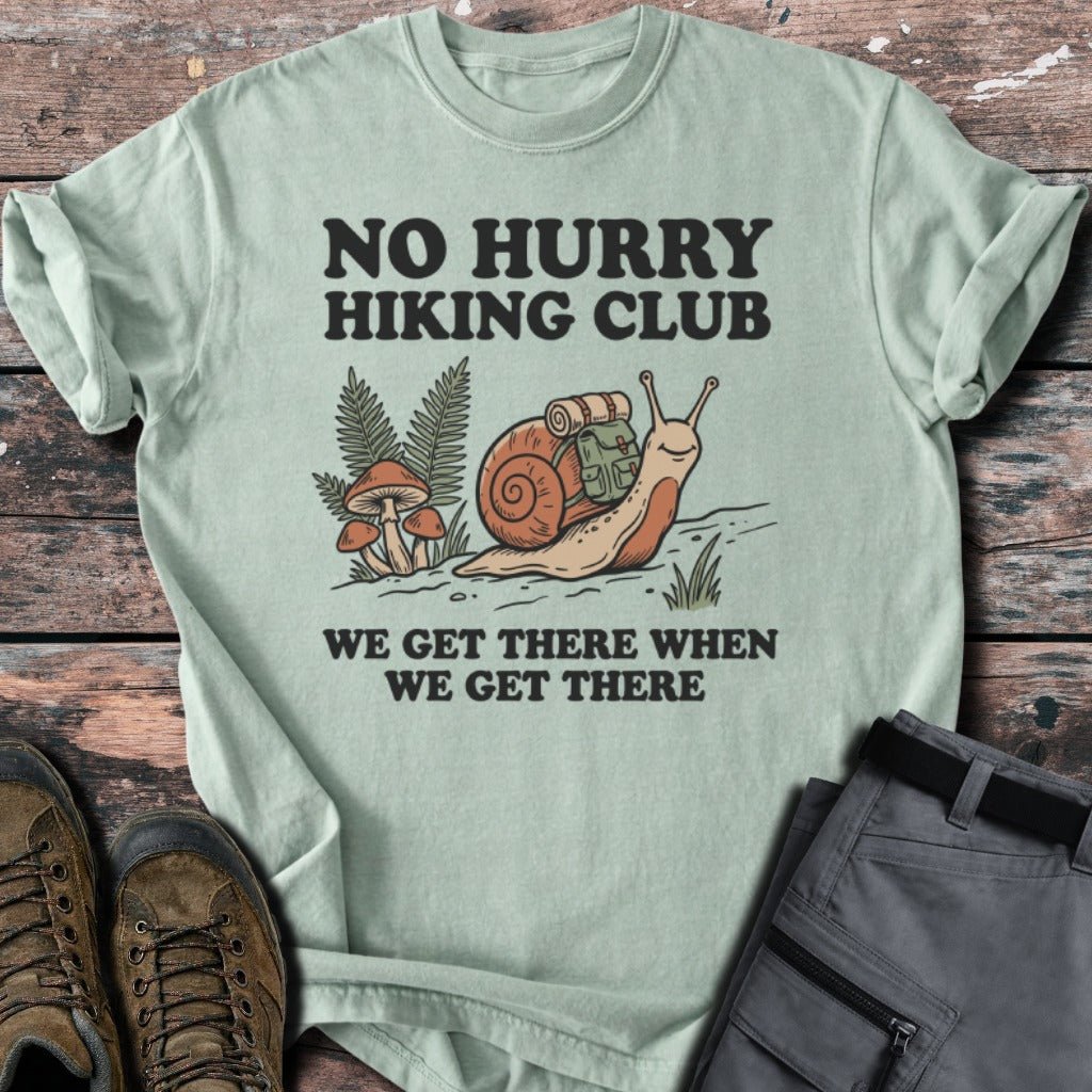 No hurry hiking club T-shirt - Low Summit