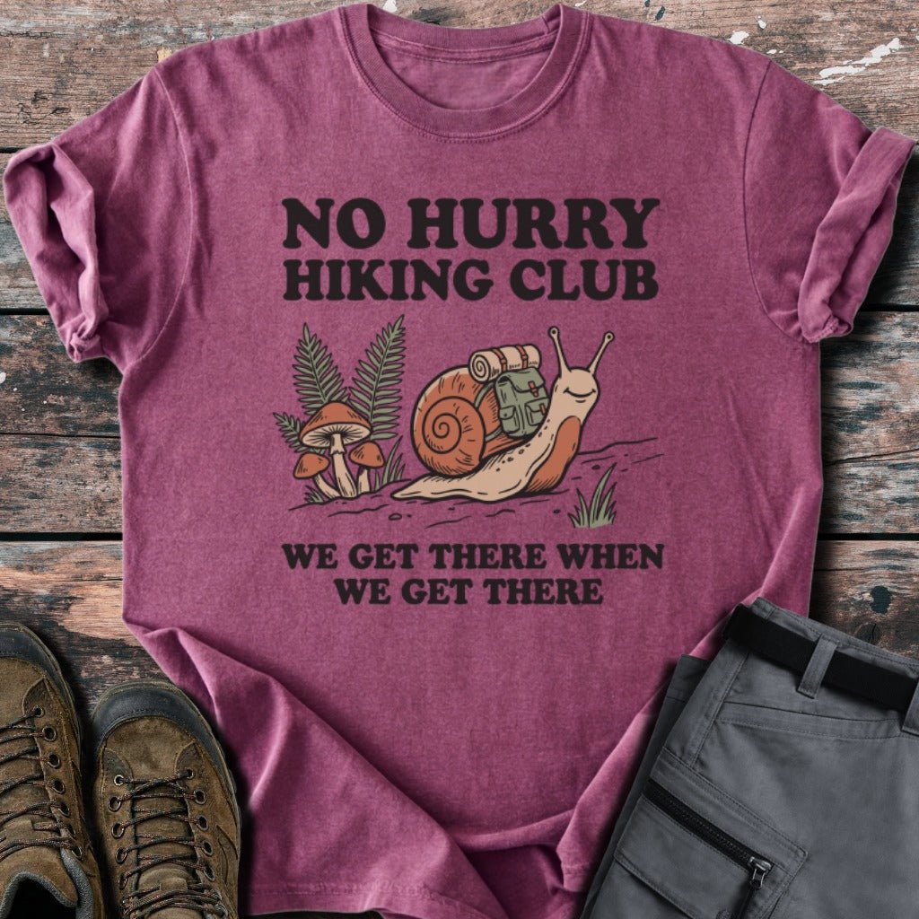 No hurry hiking club T-shirt - Low Summit