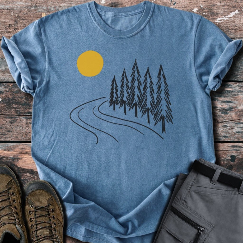 Outdoors x river T-shirt - Low Summit